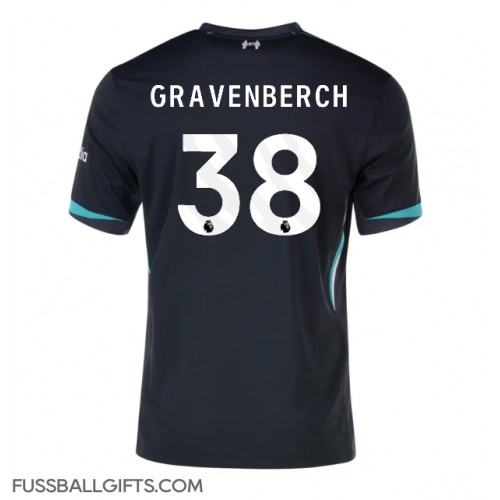 Liverpool Ryan Gravenberch #38 Fußballbekleidung Auswärtstrikot 2024-25 Kurzarm